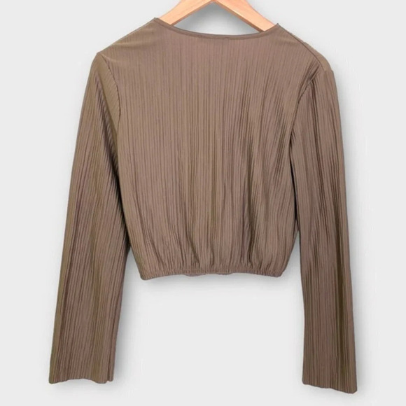 Zara  Pleated Wrap Top - Picture 8 of 11